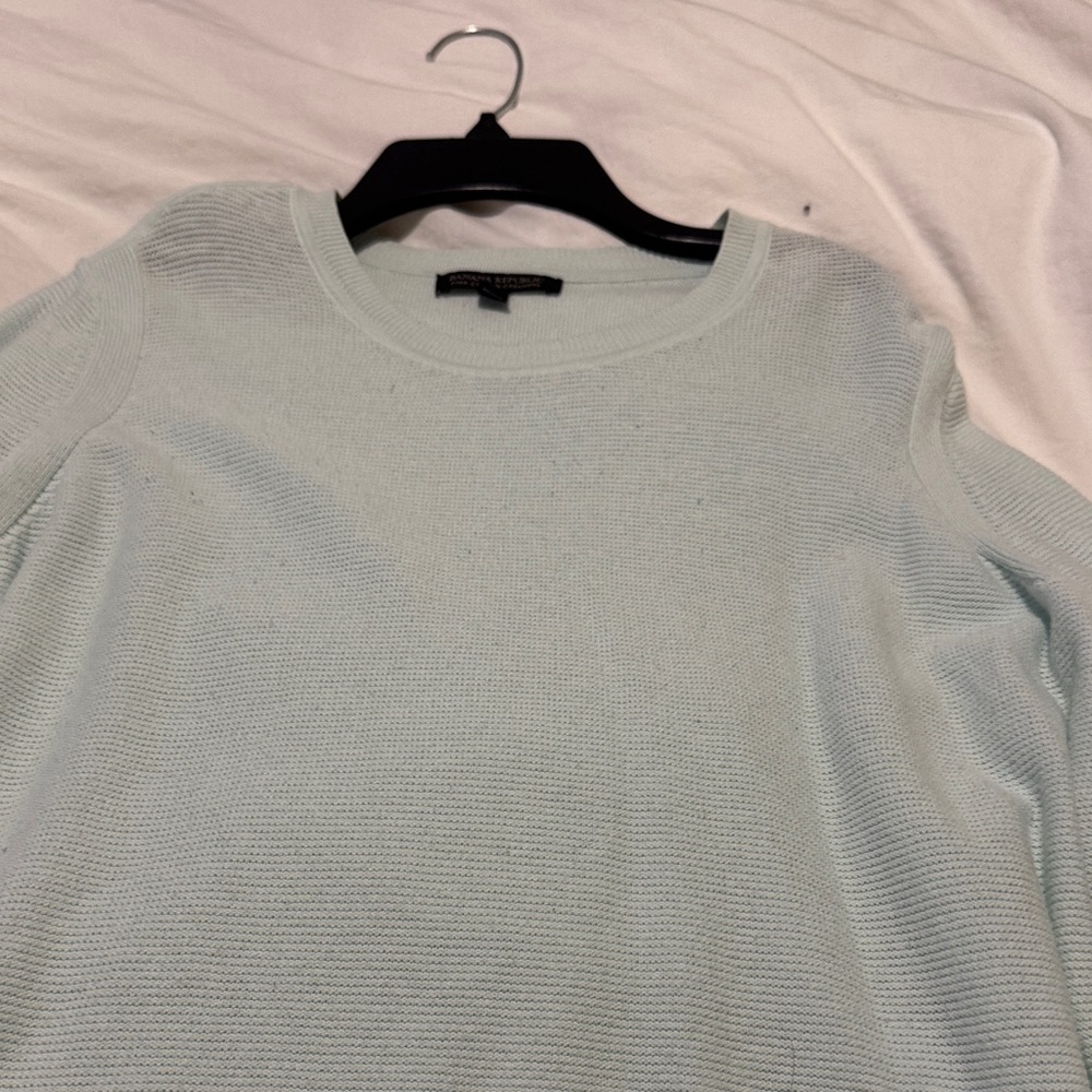 Banana Republic Light Blue Crew Neck Sweater